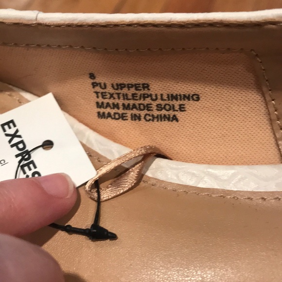 Express Snake print Slingback Flats NWT - Picture 5 of 7